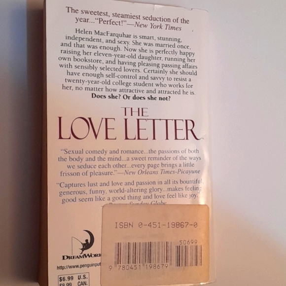 💚 Romance Novel Book Love Letter Cathleen Schine - Picture 2 of 2
